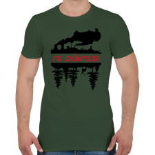 PRINTFASHION Te döntesz - Férfi póló - Katonazöld férfi póló