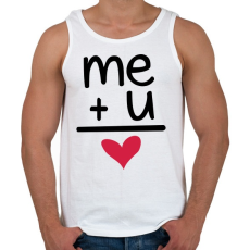 PRINTFASHION TE + ÉN - Férfi atléta - Fehér