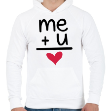 PRINTFASHION TE + ÉN - Férfi kapucnis pulóver - Fehér férfi pulóver, kardigán