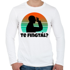 PRINTFASHION Te fingtál 2 - Férfi hosszú ujjú póló - Fehér