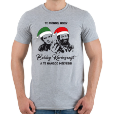 PRINTFASHION Te mondd, hogy karácsony! - Férfi póló - Sport szürke férfi póló