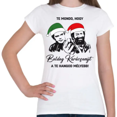 PRINTFASHION Te mondd, hogy karácsony! - Női póló - Fehér