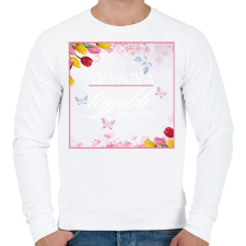 PRINTFASHION Te vagy a legjobb édesanya - Férfi pulóver - Fehér férfi pulóver, kardigán