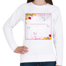 PRINTFASHION Te vagy a legjobb édesanya - Női pulóver - Fehér