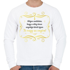 PRINTFASHION Te vagy az enyém - Fekete - Férfi pulóver - Fehér férfi pulóver, kardigán