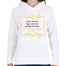 PRINTFASHION Te vagy az enyém - Fekete - Női kapucnis pulóver - Fehér női pulóver, kardigán