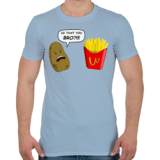 PRINTFASHION Te vagy az tesó!?! - Férfi póló - Világoskék