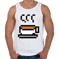 PRINTFASHION Tea logó pixelart - Férfi atléta - Fehér