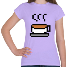 PRINTFASHION Tea logó pixelart - Női póló - Viola női póló