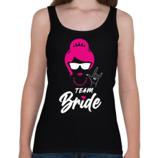 PRINTFASHION Team Bride fehér - Női atléta - Fekete
