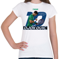 PRINTFASHION Team Djokovic - Női póló - Fehér