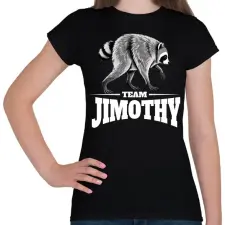PRINTFASHION Team Jimothy fehér - Női póló - Fekete női póló