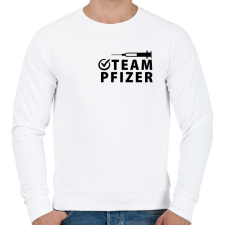 PRINTFASHION Team Pfizer - Férfi pulóver - Fehér férfi pulóver, kardigán