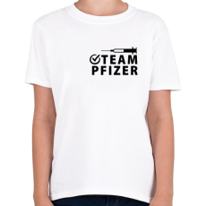 PRINTFASHION Team Pfizer - Gyerek póló - Fehér