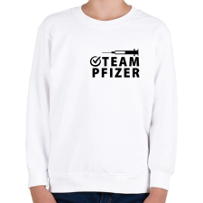 PRINTFASHION Team Pfizer - Gyerek pulóver - Fehér gyerek pulóver, kardigán