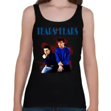 PRINTFASHION Tears For Fears - Női atléta - Fekete női trikó