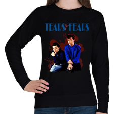PRINTFASHION Tears For Fears - Női pulóver - Fekete női pulóver, kardigán