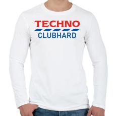 PRINTFASHION Techno Clubhard - Férfi hosszú ujjú póló - Fehér
