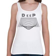 PRINTFASHION Techno - DeeP - Női atléta - Fehér női trikó