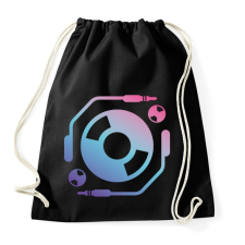 PRINTFASHION Techno - Lemezlovas - Sportzsák, Tornazsák - Fekete tornazsák