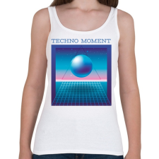 PRINTFASHION Techno Moment - Női atléta - Fehér női trikó