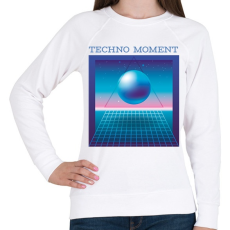 PRINTFASHION Techno Moment - Női pulóver - Fehér