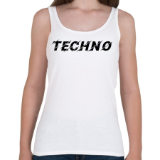 PRINTFASHION Techno - Női atléta - Fehér női trikó