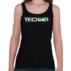 PRINTFASHION Techno - Női atléta - Fekete