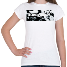 PRINTFASHION Techno - Női póló - Fehér