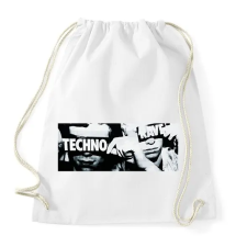 PRINTFASHION Techno - Sportzsák, Tornazsák - Fehér tornazsák
