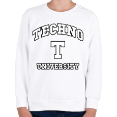 PRINTFASHION Techno University - Gyerek pulóver - Fehér