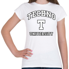 PRINTFASHION Techno University - Női póló - Fehér női póló