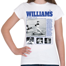 PRINTFASHION Ted Williams - baseball - Női póló - Fehér