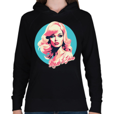 PRINTFASHION Tedd ragyogóvá - Női kapucnis pulóver - Fekete női pulóver, kardigán