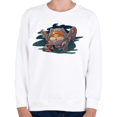 PRINTFASHION Teemo in space - Gyerek pulóver - Fehér