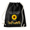 PRINTFASHION Tegyél valamit azért hogy anya lehess - Sportzsák, Tornazsák - Fekete