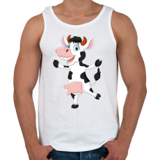 PRINTFASHION Tehén  - Férfi atléta - Fehér