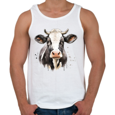 PRINTFASHION Tehén  - Férfi atléta - Fehér