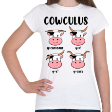 PRINTFASHION Tehén függvények - Női póló - Fehér