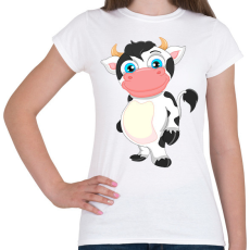 PRINTFASHION Tehén  - Női póló - Fehér