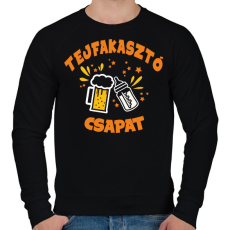 PRINTFASHION Tejfakasztó csapat - Férfi pulóver - Fekete