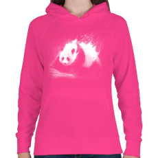 PRINTFASHION Tejpanda - Női kapucnis pulóver - Fukszia