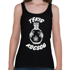 PRINTFASHION TeKis Köcsög - Női atléta - Fekete