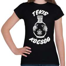 PRINTFASHION TeKis Köcsög - Női póló - Fekete női póló
