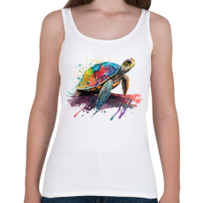 PRINTFASHION teknős béka - Női atléta - Fehér