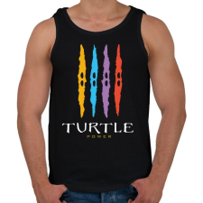 PRINTFASHION Teknős erő - Férfi atléta - Fekete atléta, trikó