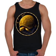 PRINTFASHION teknős - Férfi atléta - Fekete