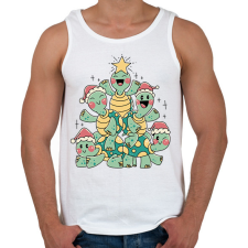 PRINTFASHION Teknős karácsonyfa - Férfi atléta - Fehér atléta, trikó