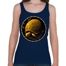 PRINTFASHION teknős - Női atléta - Sötétkék