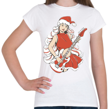 PRINTFASHION Télanyó gitárral - Női póló - Fehér női póló